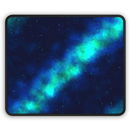 Teal Nebula Drift Mouse Pad
