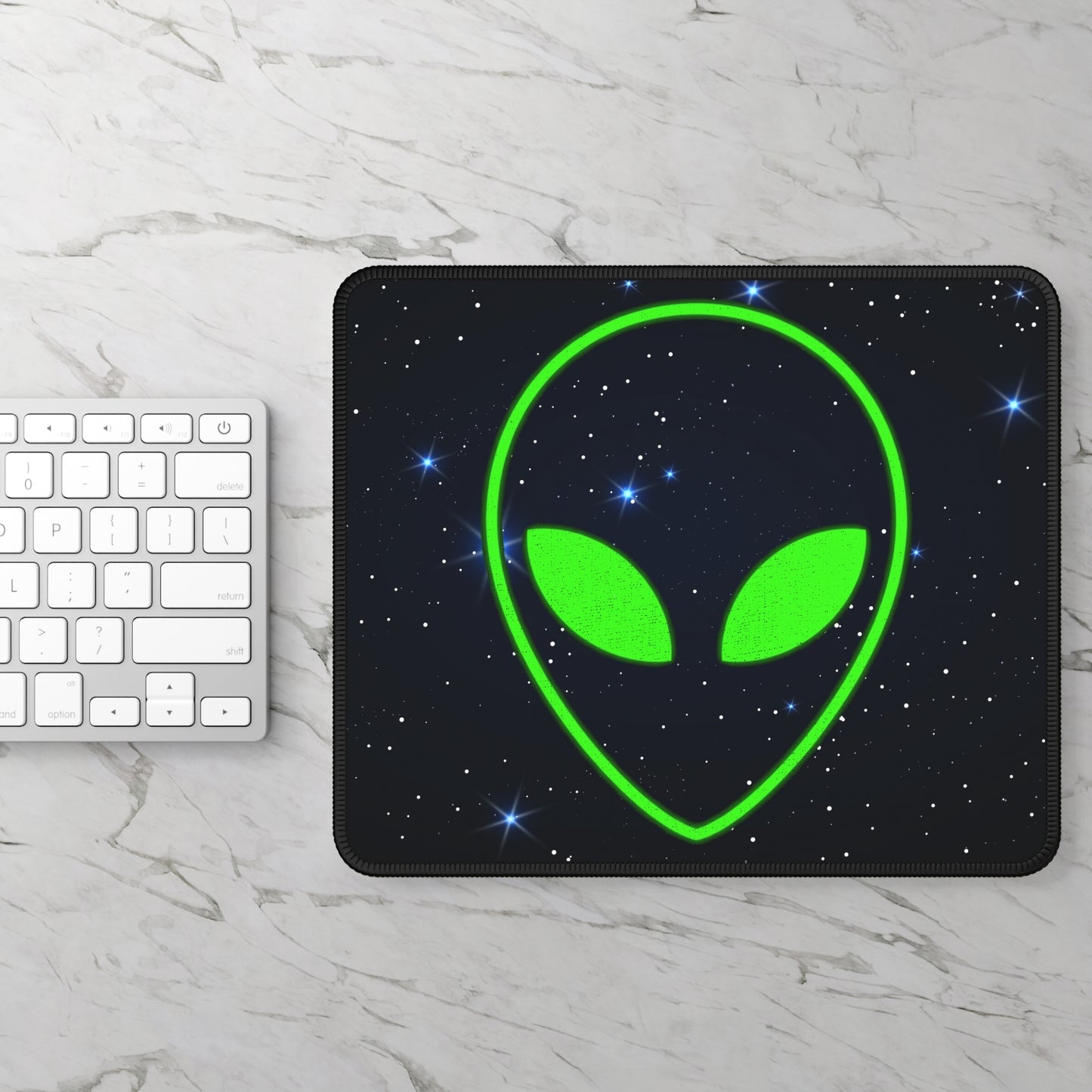 Neon Alien Mouse Pad