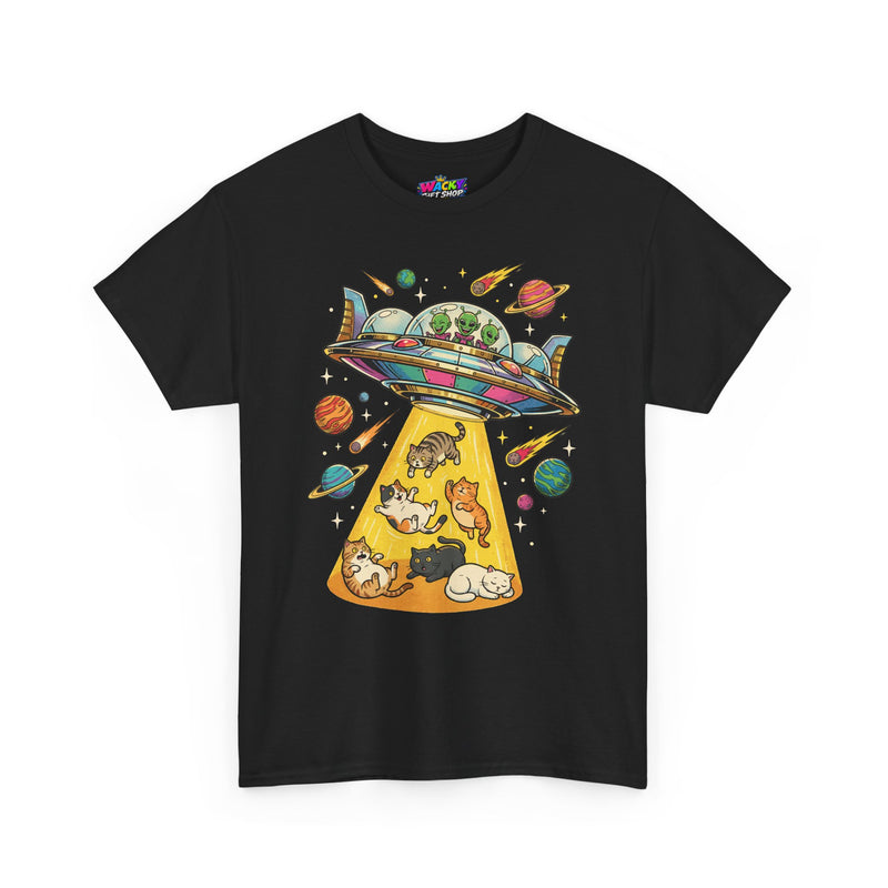 Alien Cat Abduction T-Shirt