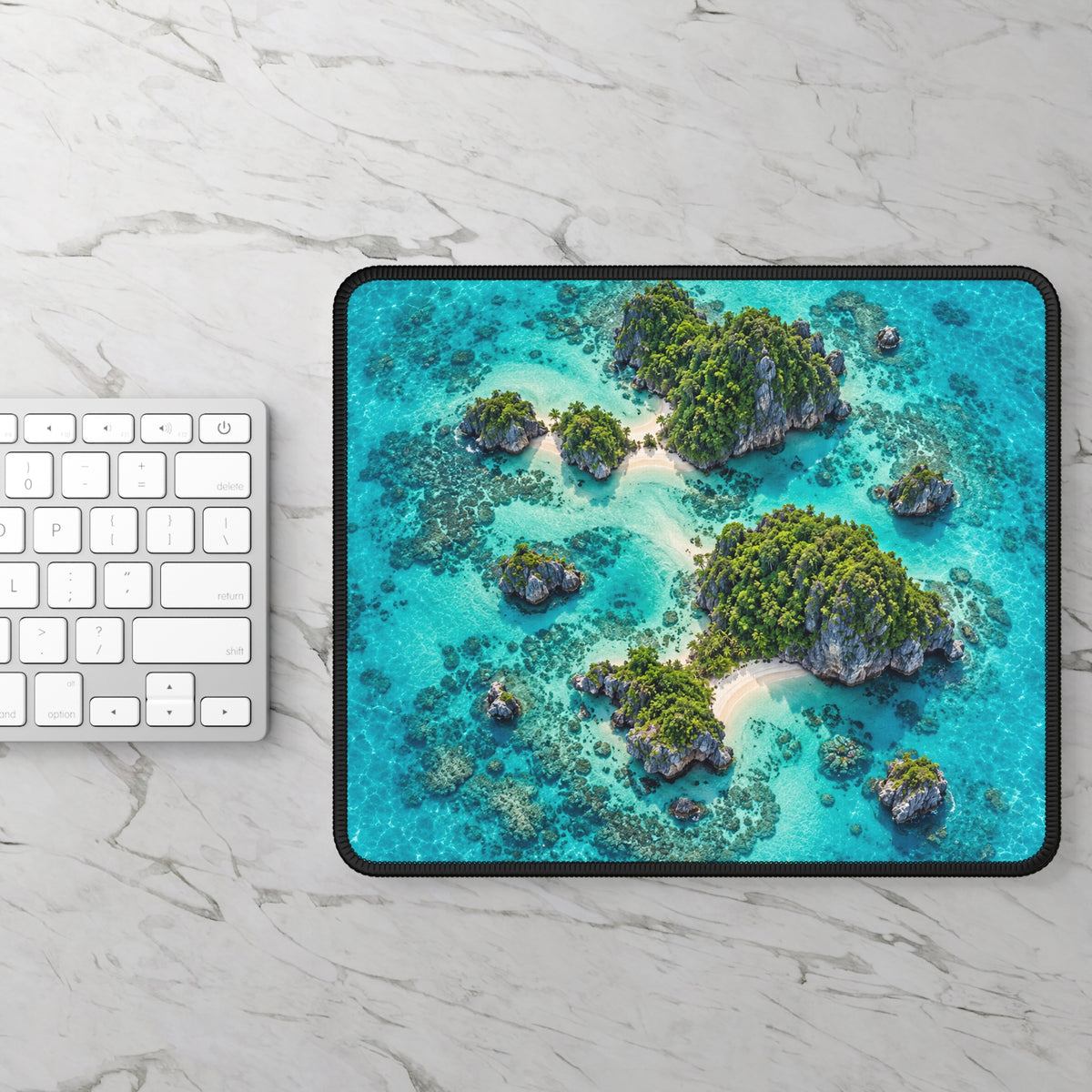 Tropical Island Escape Mouse Pad