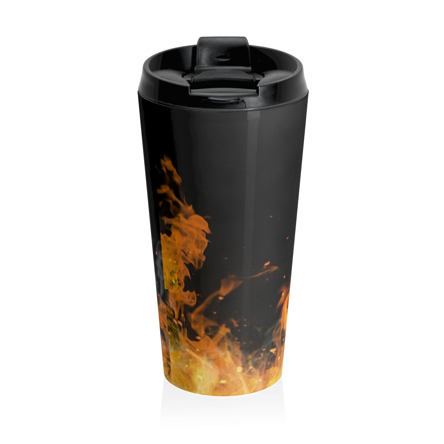 Firefighter Thin Red Line with Fire Travel Mug