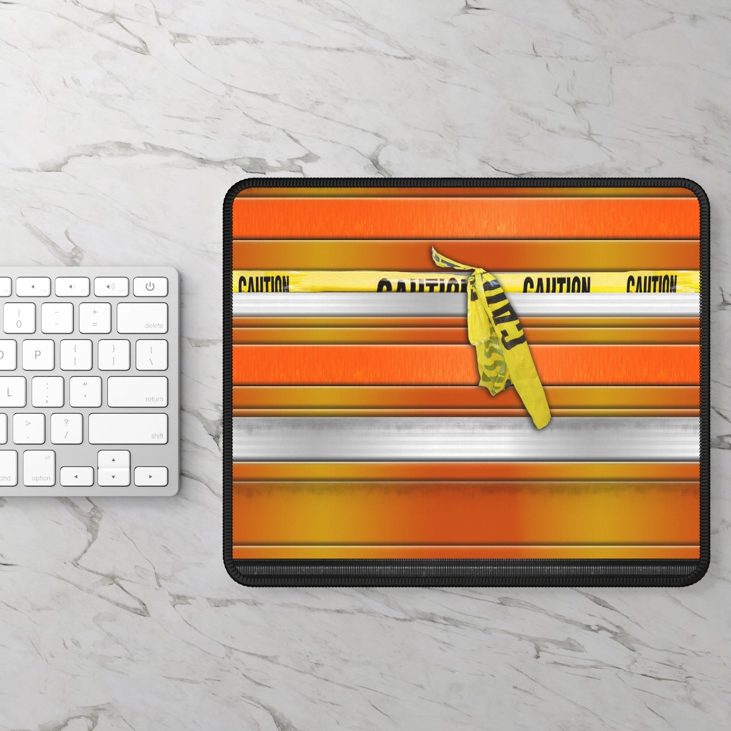 Caution Stripe Mouse Pad