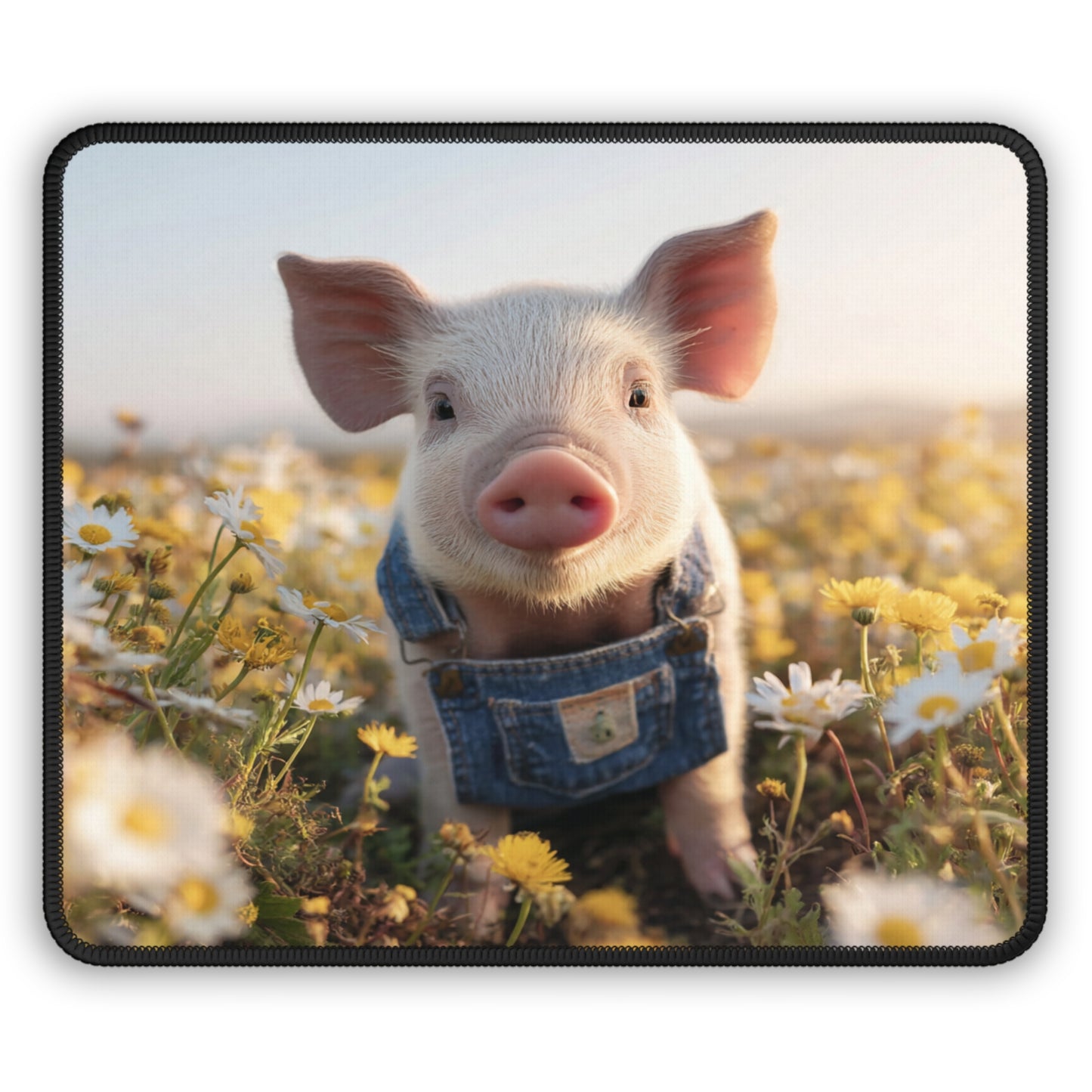 Piglet in Overalls Mouse Pad