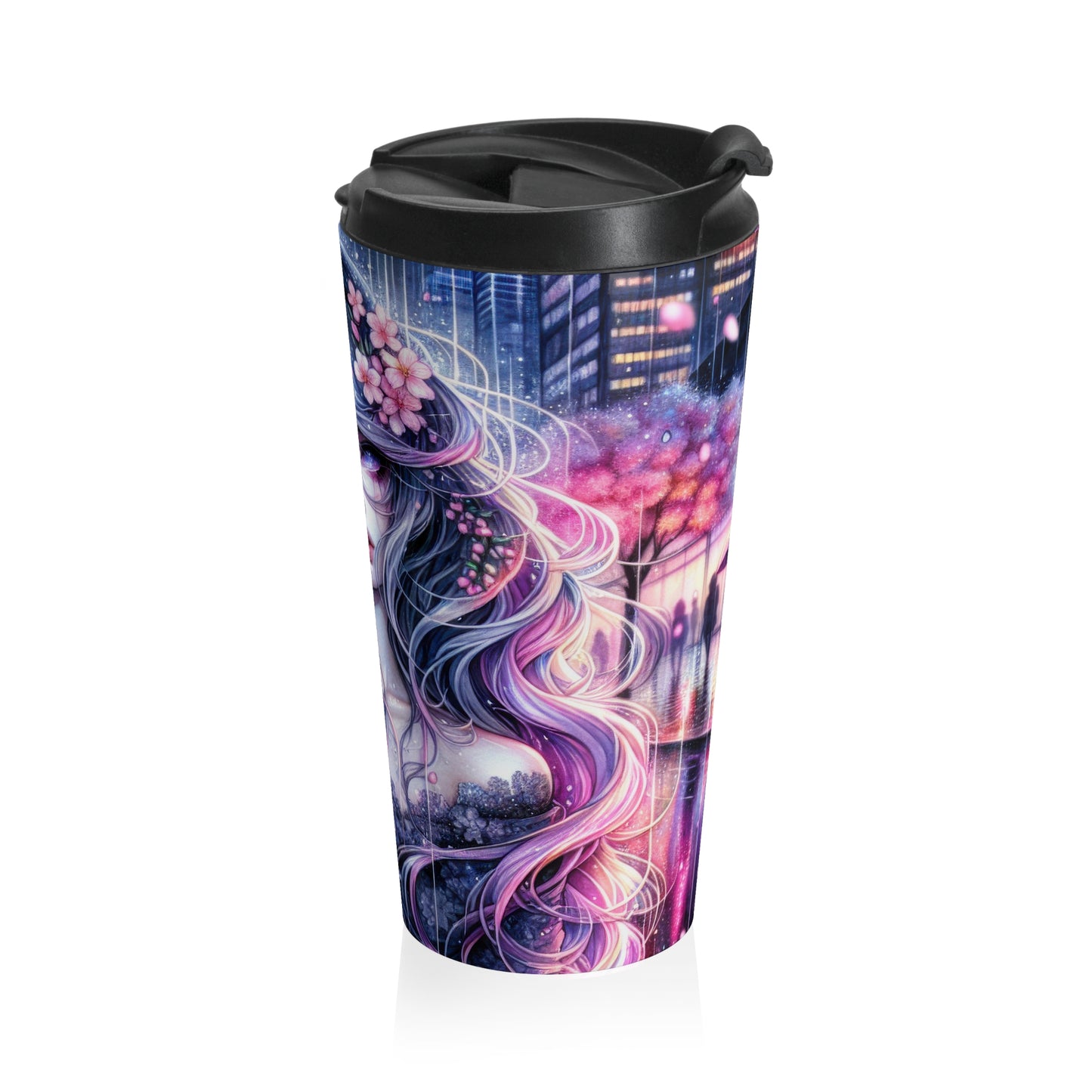 Moonlit Blossom Travel Mug