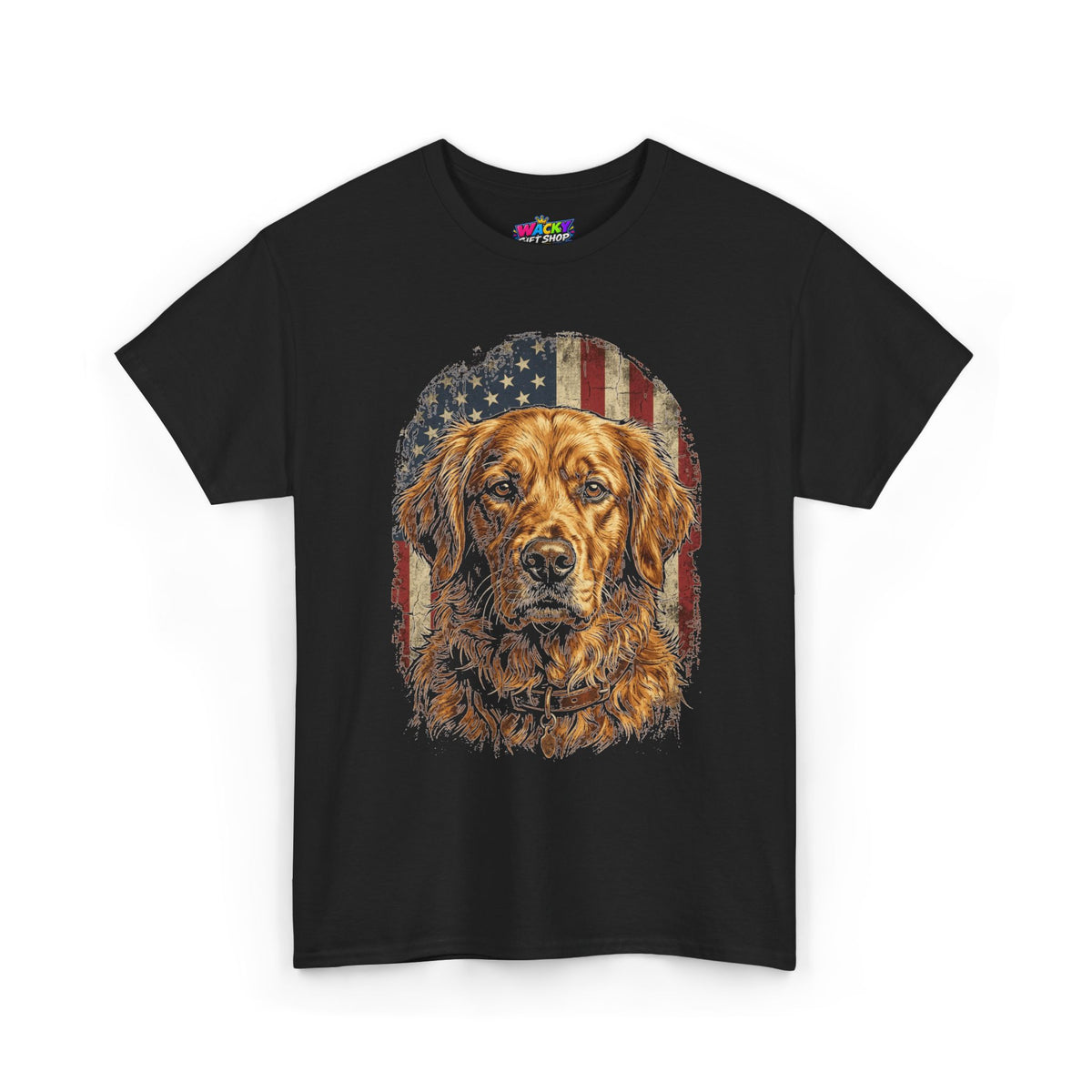 Patriotic Golden Retriever T-Shirt