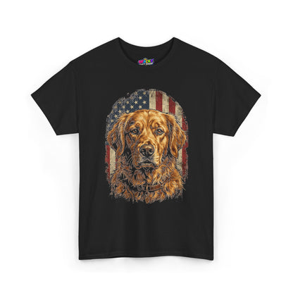 Patriotic Golden Retriever T-Shirt