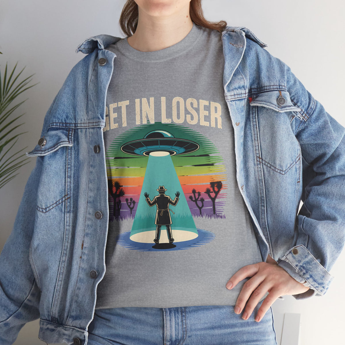 Get In Loser UFO Abduction T-Shirt