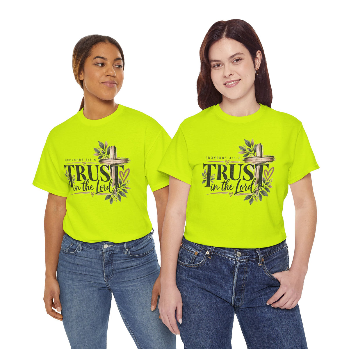 Trust in the Lord Proverbs 3:5-6 Christian T-Shirt