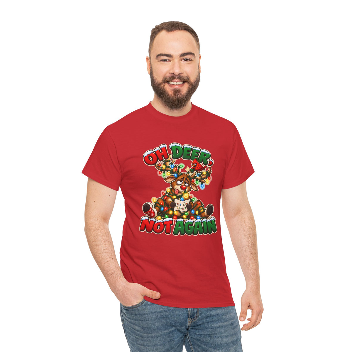 Oh Deer, Not Again Christmas T-Shirt