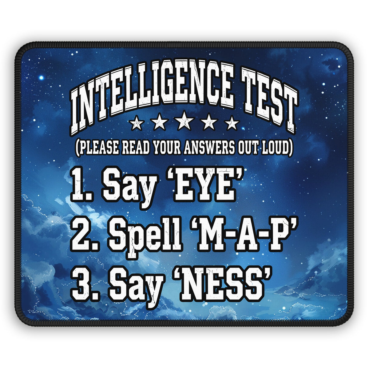 Intelligence Test Mouse Pad