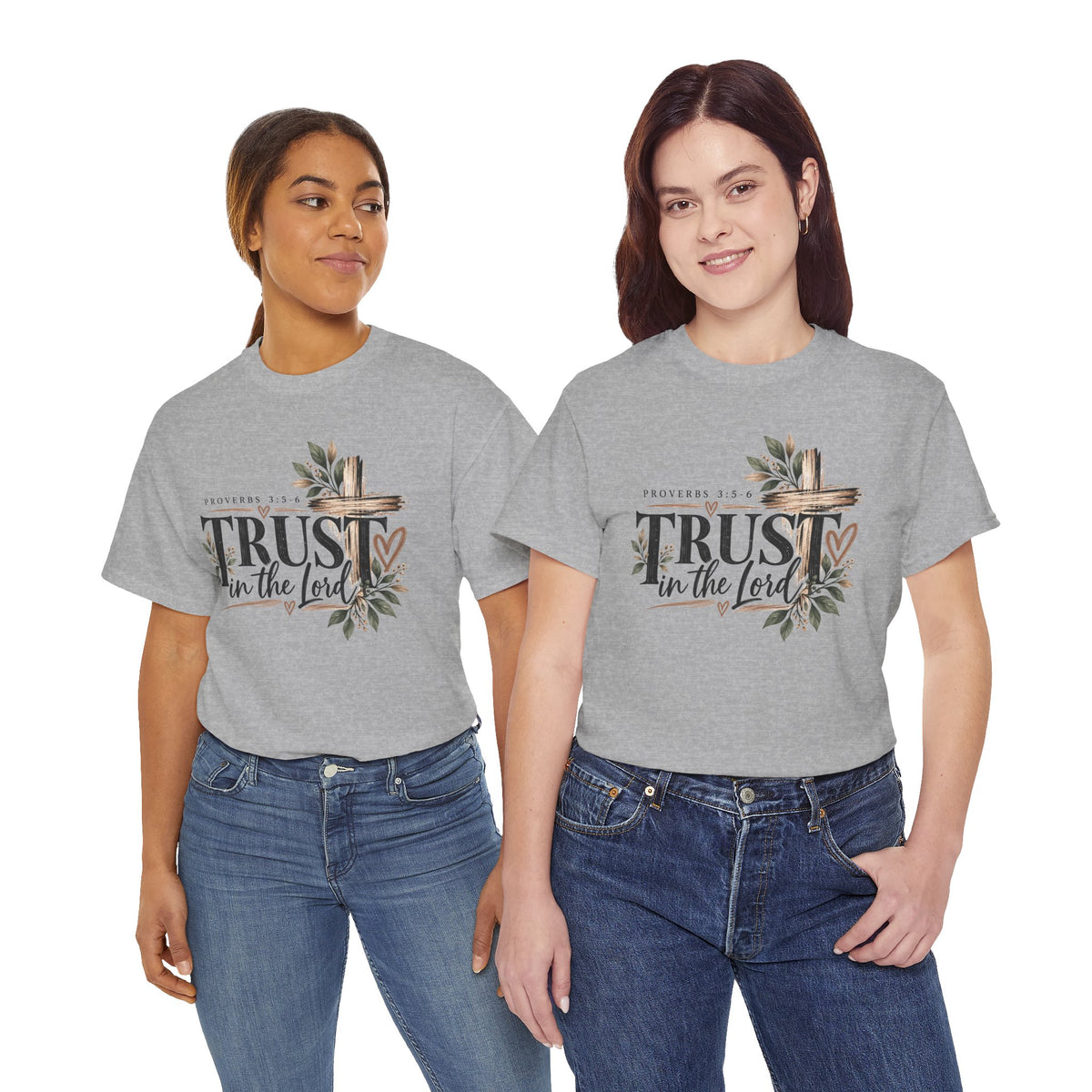 Trust in the Lord Proverbs 3:5-6 Christian T-Shirt