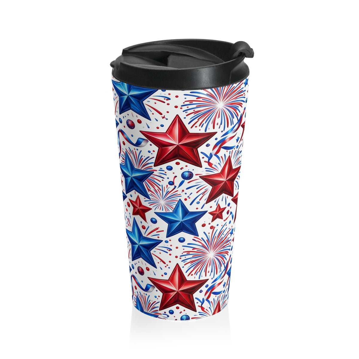 Stars, Stripes & Fireworks Stainless Steel Travel Mug