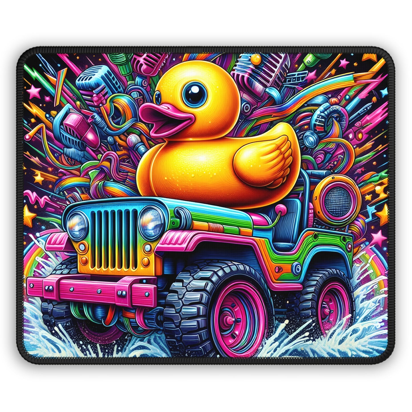 Colorful Rubber Duck Mouse Pad