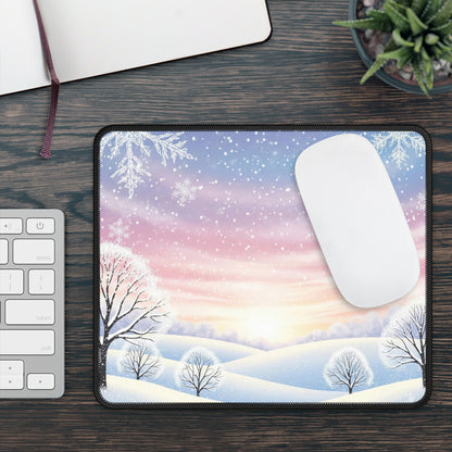 Pastel Winter Wonderland Mouse Pad