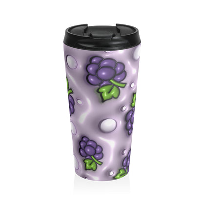 Grape Escape Purple Grape Stainless Steel Travel Mug