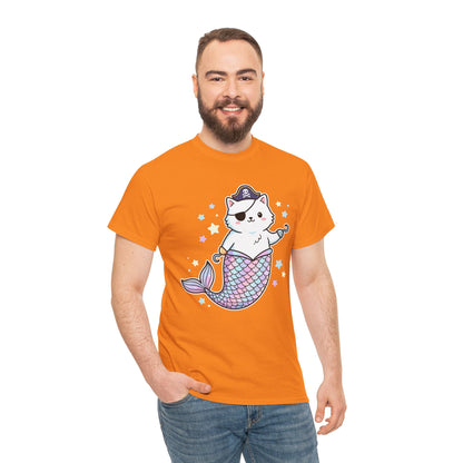 Pirate Mermaid Cat T-Shirt