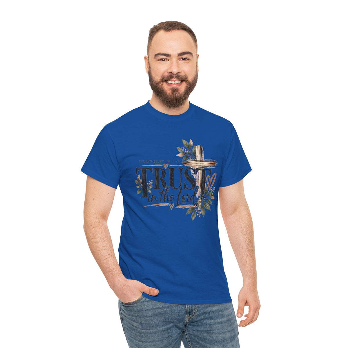 Trust in the Lord Proverbs 3:5-6 Christian T-Shirt