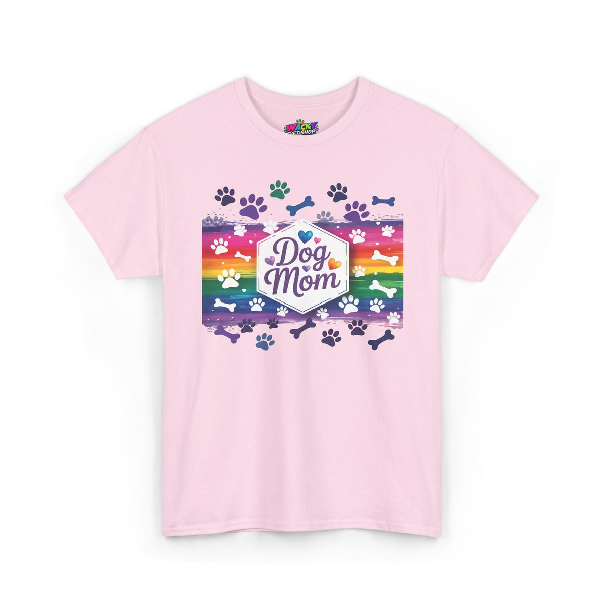 Rainbow Dog Mom T-Shirt