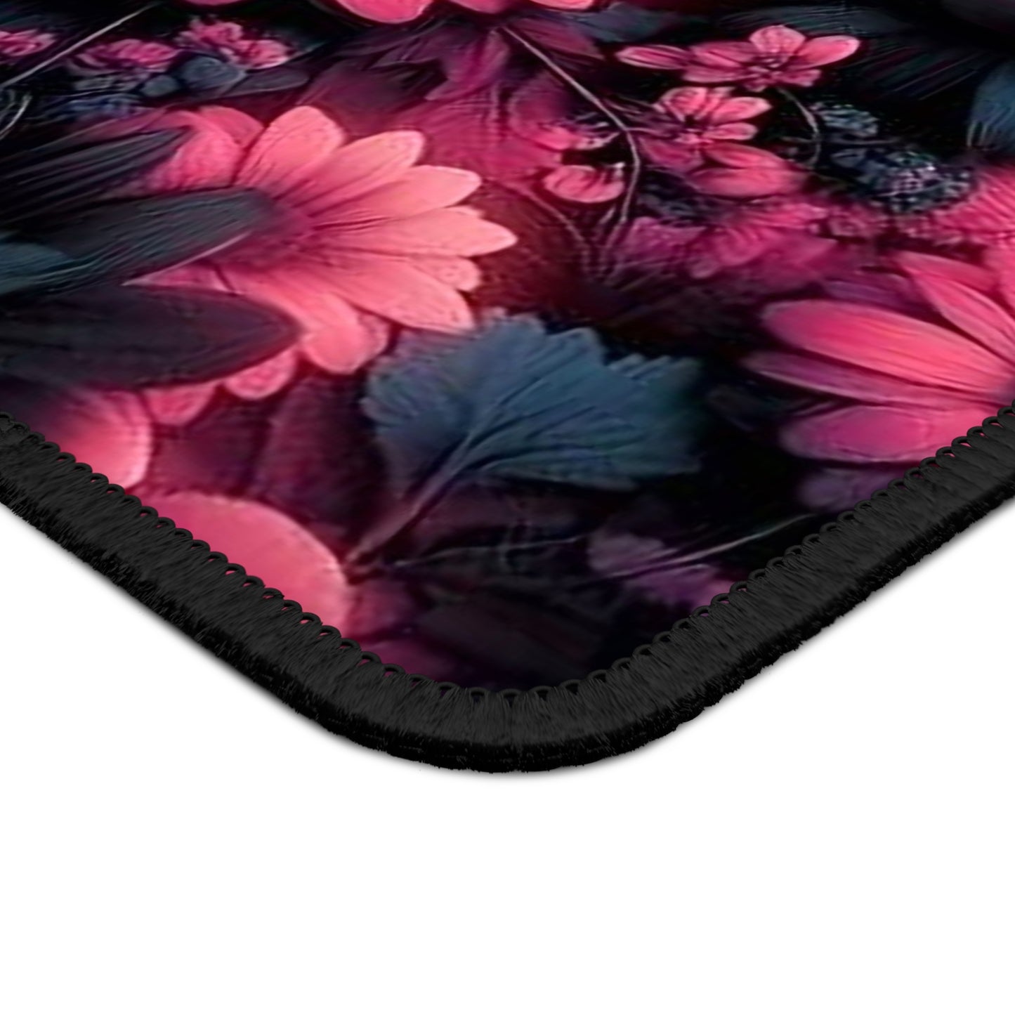 Midnight Bloom Floral Mouse Pad