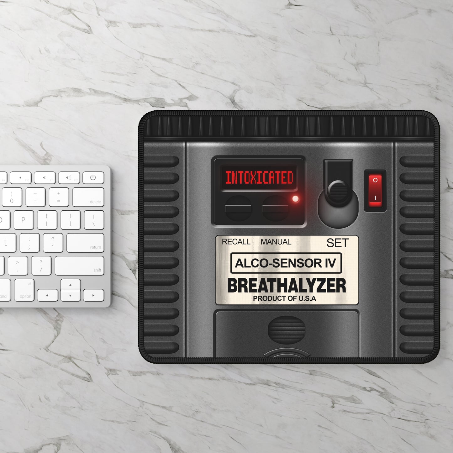 Intoxicated Breathalyzer Mouse Pad