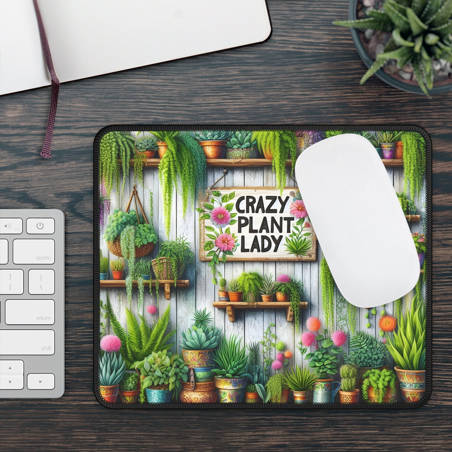 Crazy Plant Lady Mouse Pad