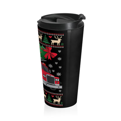 Fire Truck Christmas Travel Mug