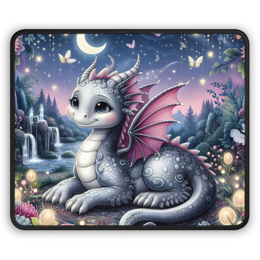 Moonlit Baby Dragon Mouse Pad