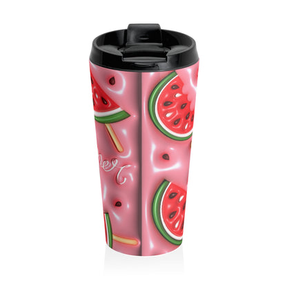 Watermelon Pops Stainless Steel Travel Mug