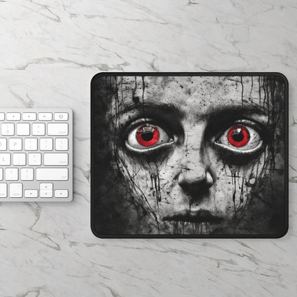 Crimson Gaze Horror Mouse Pad