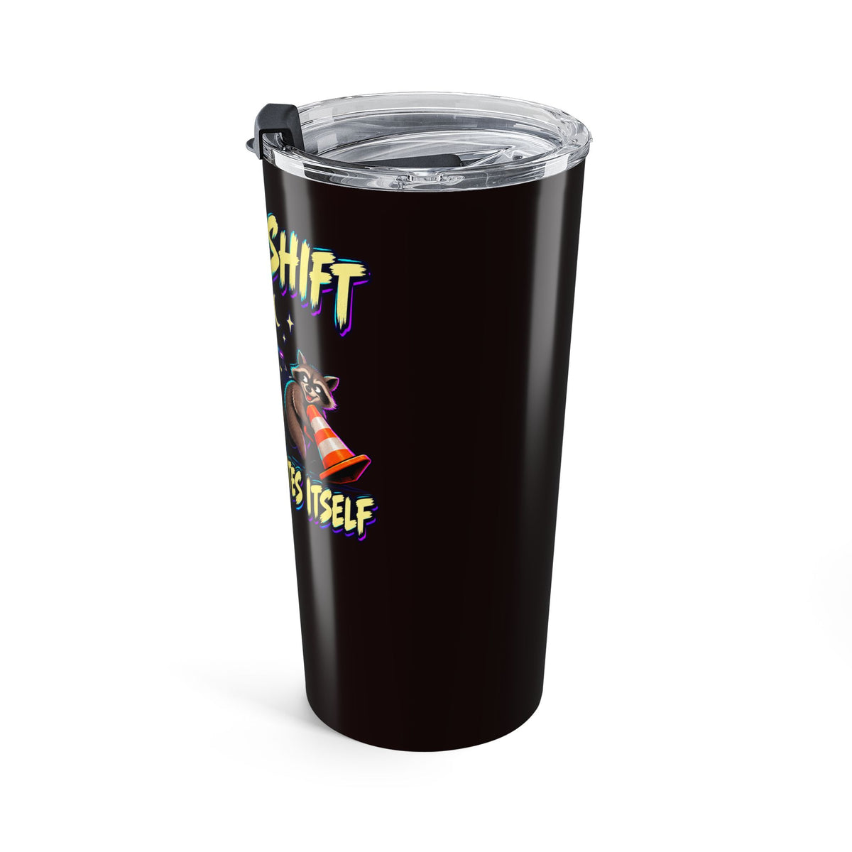 Night Shift Police Raccoon 20oz Tumbler – Funny Law Enforcement Drinkware