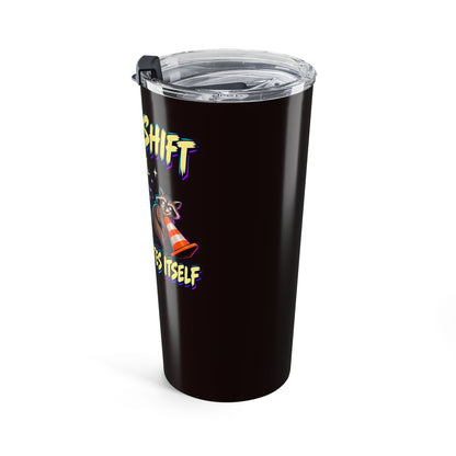 Night Shift Police Raccoon 20oz Tumbler – Funny Law Enforcement Drinkware