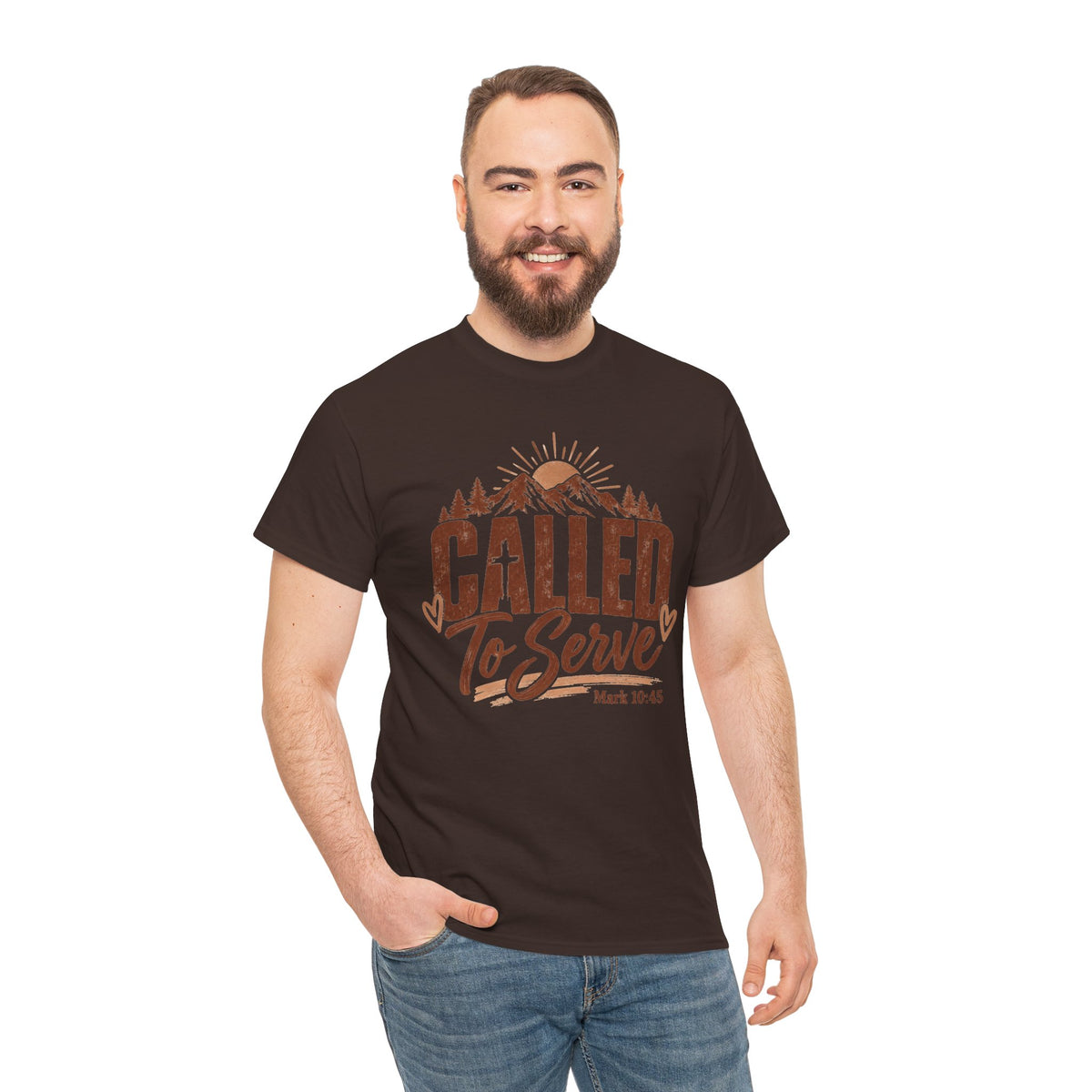 Called to Serve Mark 10:45 Christian T-Shirt