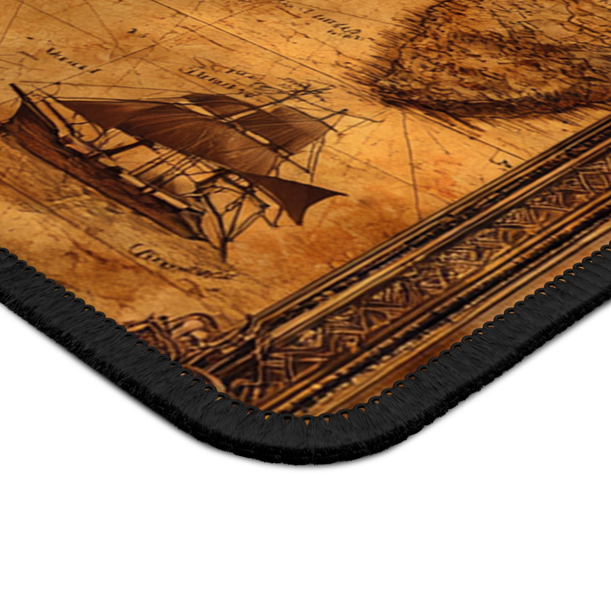 Vintage Explorer Map Mouse Pad