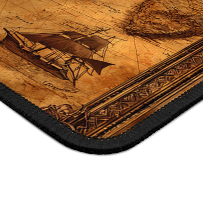 Vintage Explorer Map Mouse Pad
