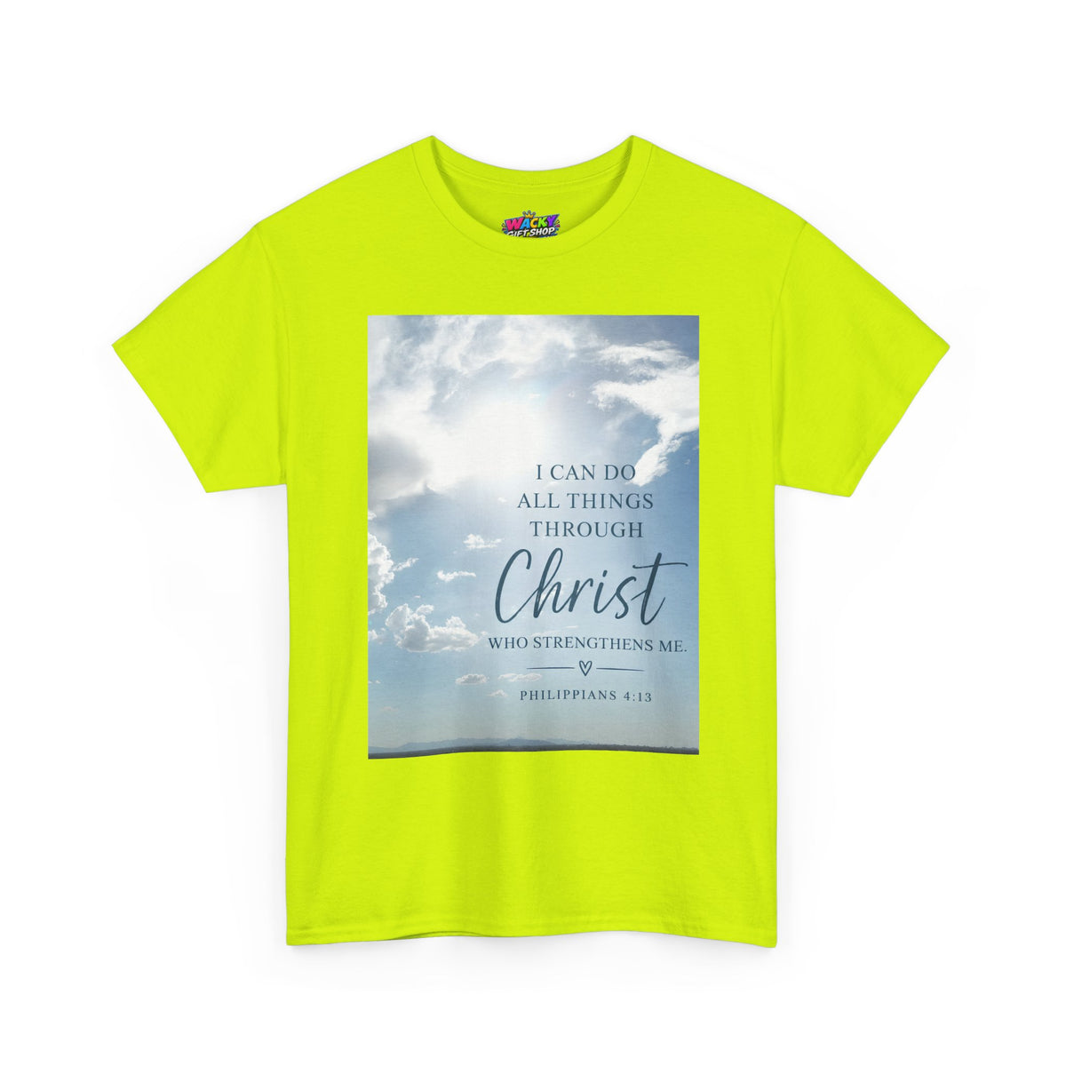 Through Christ Philippians 4:13 Christian T-Shirt