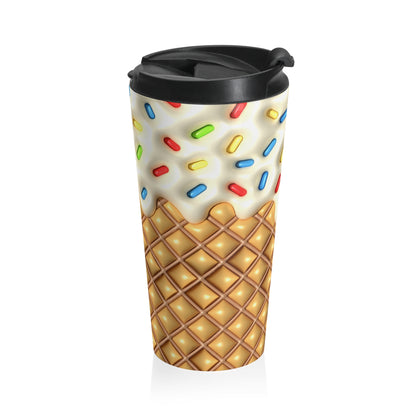 Sprinkle Cone Chaos Stainless Steel Travel Mug
