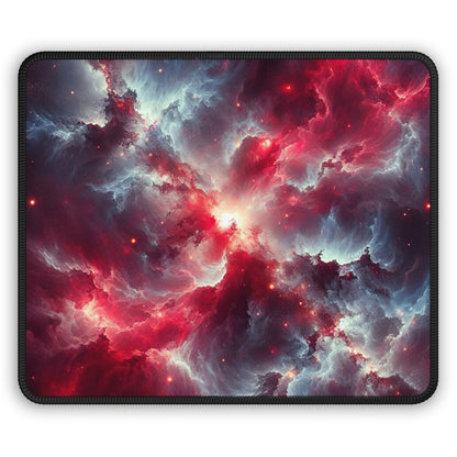 Crimson Nebula Rift Mouse Pad