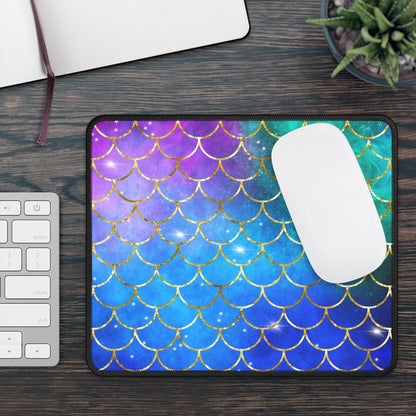 Cosmic Mermaid Scales Mouse Pad