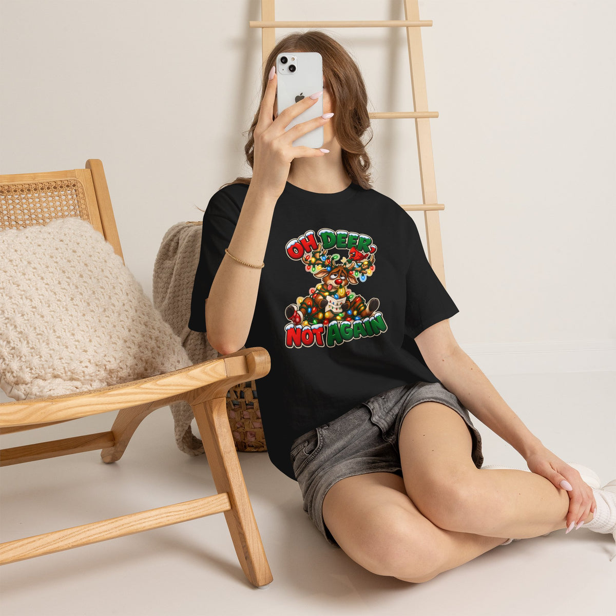 Oh Deer, Not Again Christmas T-Shirt