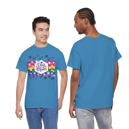 Rainbow Dog Mom T-Shirt