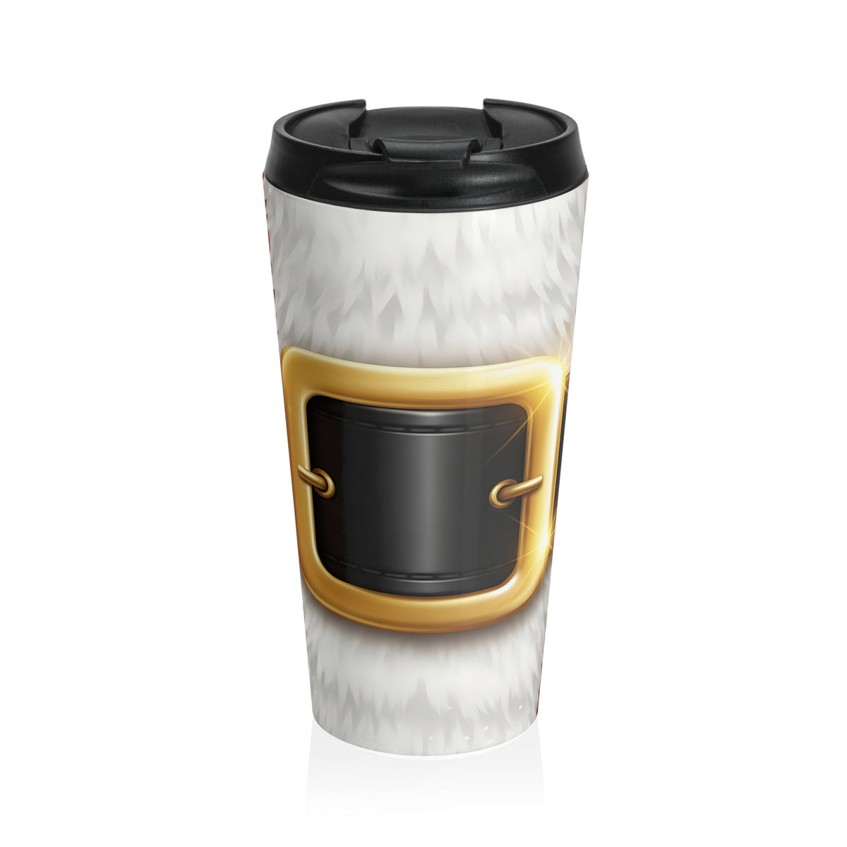Santa Belt Holiday Travel Mug