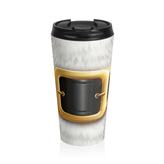 Santa Belt Holiday Travel Mug