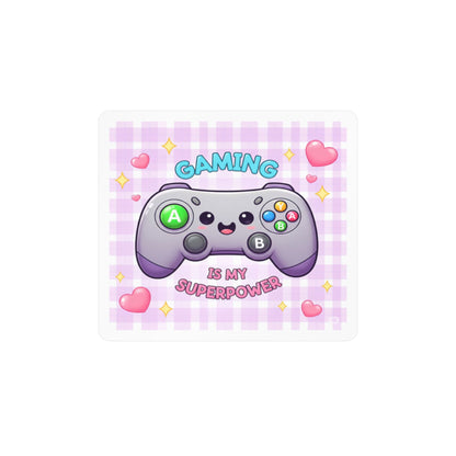 Gaming Is My Superpower Kiss-Cut Vinyl Sticker