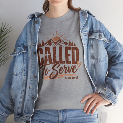 Called to Serve Mark 10:45 Christian T-Shirt