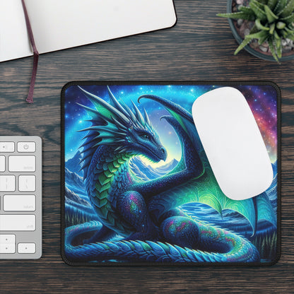Celestial Blue Dragon Mouse Pad