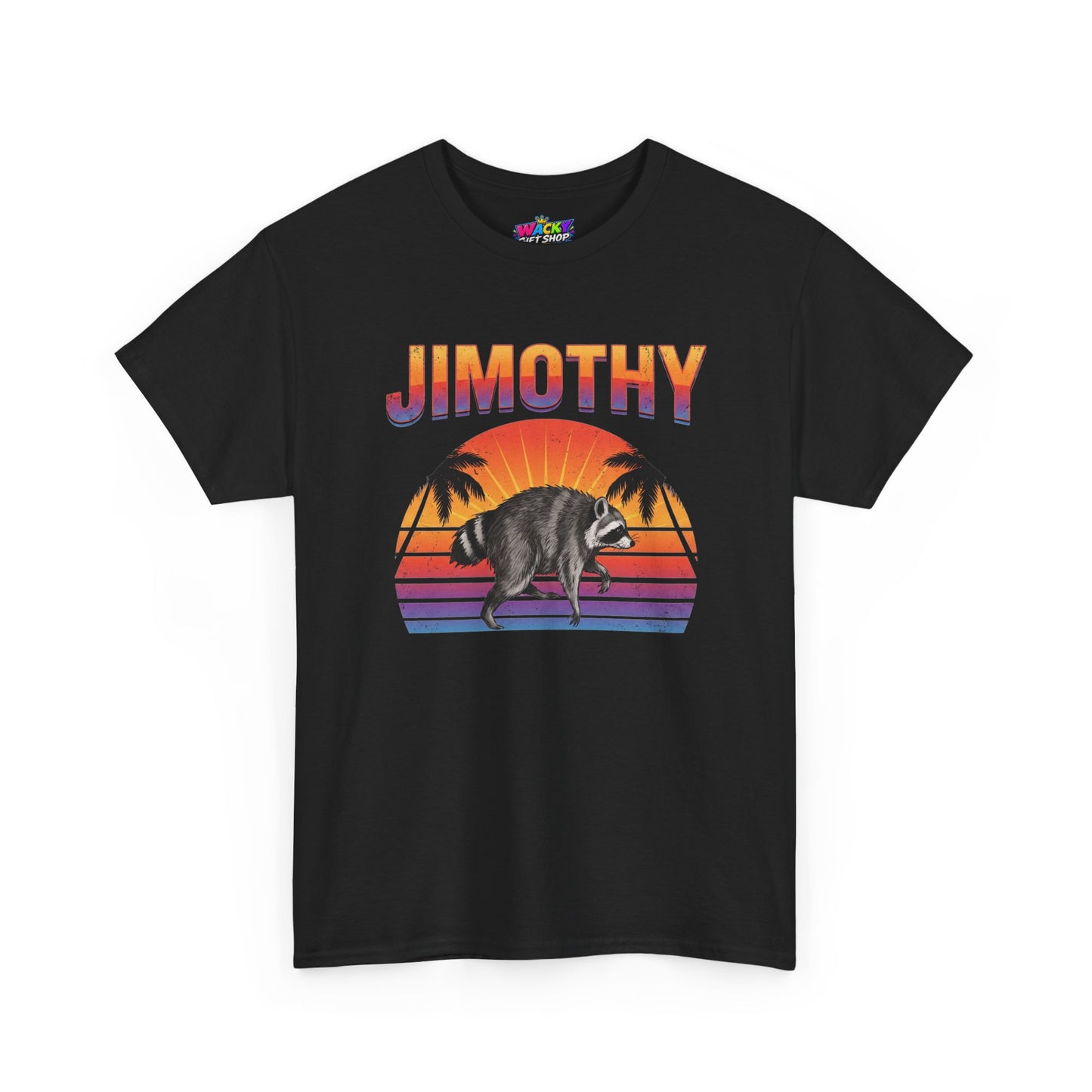 Jimothy Retro Sunset Raccoon T-Shirt
