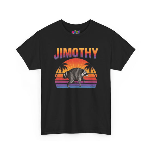 Jimothy Retro Sunset Raccoon T-Shirt