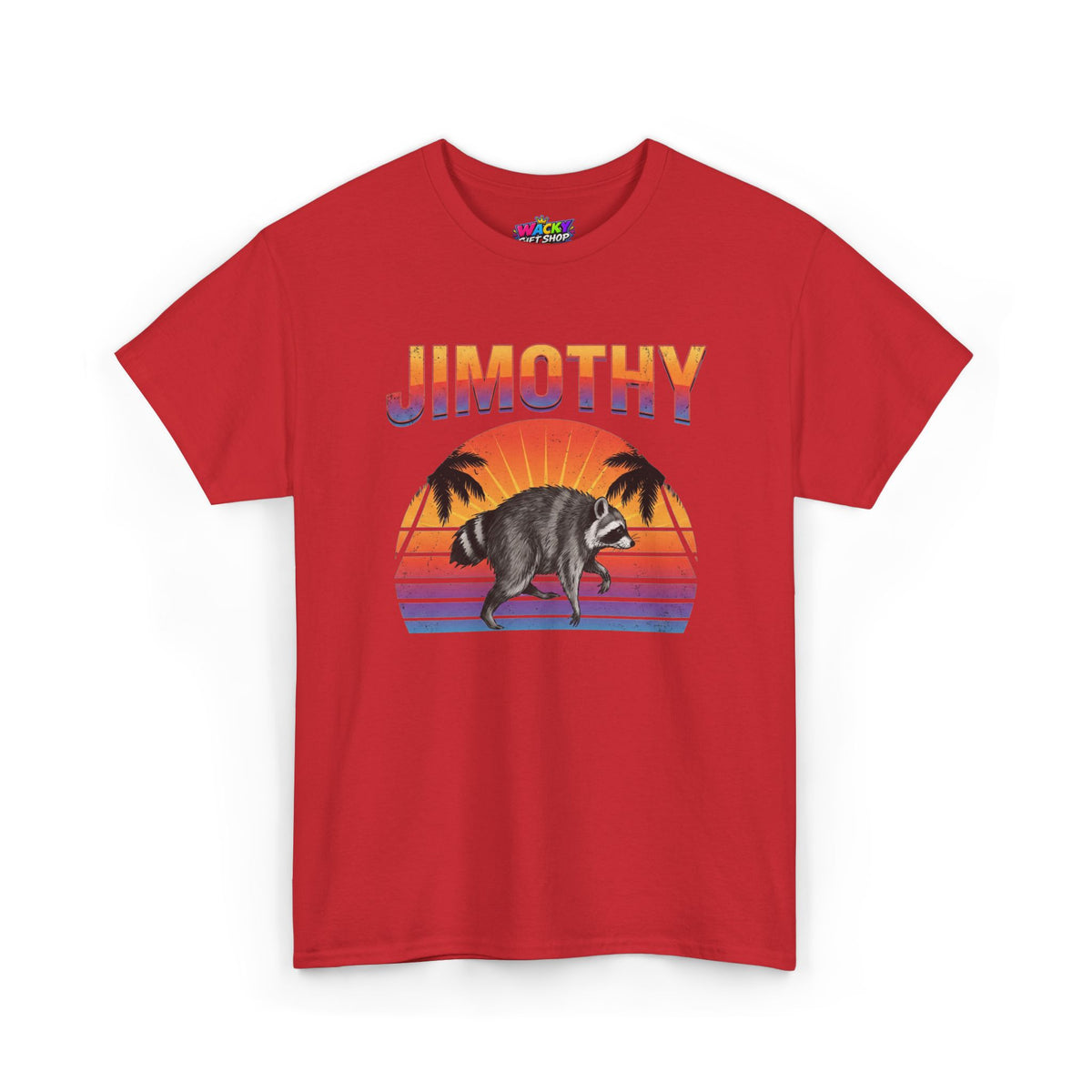 Jimothy Retro Sunset Raccoon T-Shirt