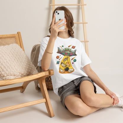 Alien Cat Abduction T-Shirt
