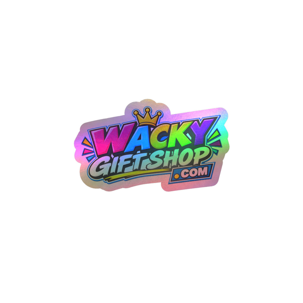 Official WackyGiftShop.com Logo Kiss-Cut Vinyl Sticker